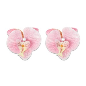 Unique Bargains Women's Phalaenopsis Faux Pearl Duckbill Clip 2 Pcs - 1 of 4