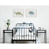 Kate and Laurel Sylvie 1013 Brontosaurus and 1013 Triceratops Framed Canvas Art Set by Teju Reval of SnazzyHues - 4 of 4