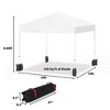 Heavy Duty Pop Up Canopy Portable Outdoor Canopy with Wheeled Bag,4 Sand Bags,Ropes & Stakes,Weatherproof & Waterproof Commercial Event Tent white - 3 of 4