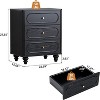 ORRD Mid-Century Modern Chest of Drawers, Wooden Storage Small Dresser Organizer - 4 of 4