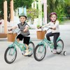 Costway 16'' Kids Bike w/Height Adjustable Handlebar Seat Basket Bell Training Wheels - 3 of 4