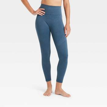 Women's High-rise Textured Seamless 7/8 Leggings - Joylab™ Dark Green M :  Target