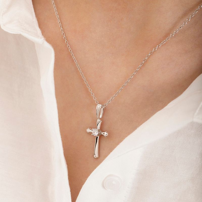 Girls' Gothic Style Cross Sterling Silver Necklace -  In Season Jewelry, 4 of 7