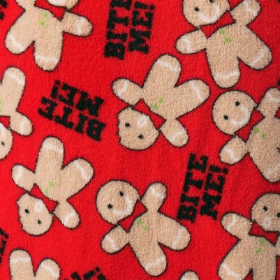 red - bite me gingerbread man