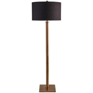 Signature Design by Ashley Jenton Metal Floor Lamp Antique Brass :  3-Way Switch - 1 of 4