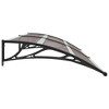 vidaXL Door Canopy Black 94.5"x39.4" PC - 4 of 4