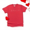 Simply Sage Market Women's Be Mine Heart Short Sleeve Garment Dyed Tee - 3 of 3