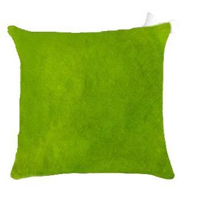 HomeRoots Set of Two Lime Green Cowhide Throw Pillow - 1 of 4
