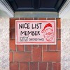 Stupell Industries Pink Nice List Ticket Printed Outdoor Door Mat, design by JJ Design House LLC, 18"x30" - 3 of 4