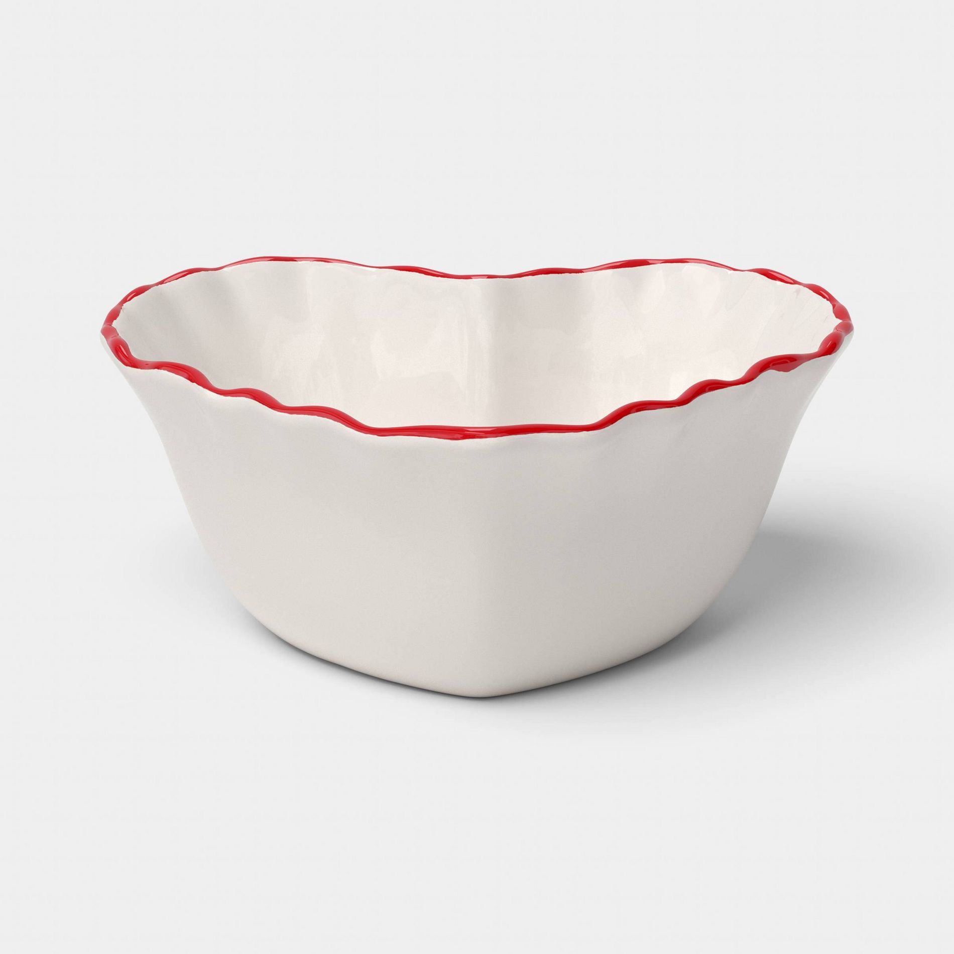 6.6 fl oz Stoneware Heart Dip Bowl White - Threshold™