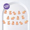 Big Dot of Happiness Capybara Garland Banner Kids Birthday Party Decorations Backdrop 30 Feet of Cord 15 Double Sided Paper Capy Shapes - 2 of 4