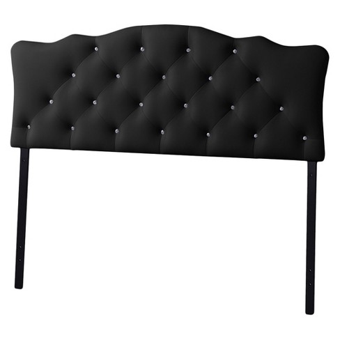 Rita Modern And Contemporary Faux, Faux Leather Upholstered Headboard