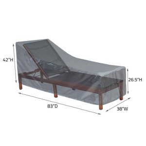 Summerset Shield Chaise Lounge Cover Ultimate Protection for Your Outdoor Furniture Large Mercury - 1 of 4