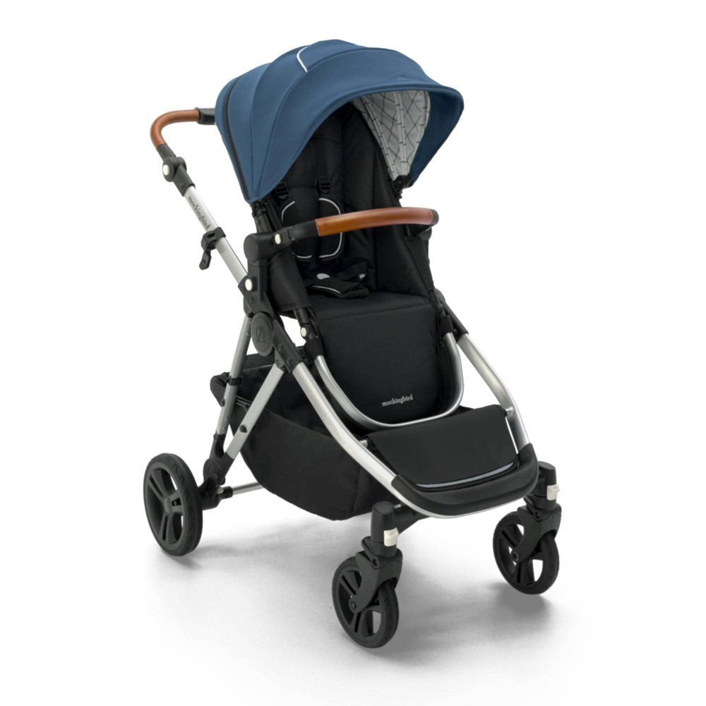 Photos - Pushchair Mockingbird Single-To-Double Stroller 2.0 - Sea Windowpane