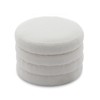 Lyngins 24.41 Inch Velvet Round Storage Ottomanes,Modern Upholstered Storage Bench,Storage Bench Benches for Living Room,Bedroom - 4 of 4