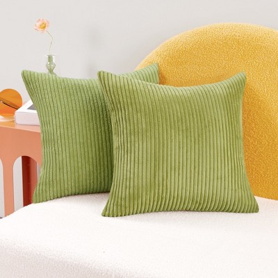 Deconovo Corduroy Throw Pillow Covers 2-Pack – Soft & Durable