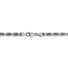 Black Bow Jewelry 4.5mm, 14k White Gold D/C Quadruple Rope Chain Bracelet - 3 of 4