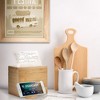 Prosumer's Choice Bamboo Recipe Card Organizer with Fold Out Tablet and Smartphone Stand - image 3 of 4