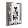 Stupell Industries Boxer Dog & Newspaper, 18" x 18" - 3 of 4