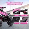 12V Kids Ride-On Electric ATV, 35W Doubal Motor 4-Wheeler Off-Road 4WD Car Toy, Kids Ride On ATV with 2 Control Modes, Music, Horn, High Low Speeds - 3 of 4