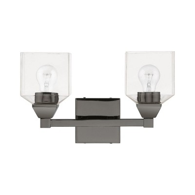 Livex Lighting Aragon 2 - Light Vanity in  Black Chrome
