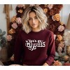 Simply Sage Market Women's Graphic Sweatshirt Let's Go Ghouls - 2 of 4