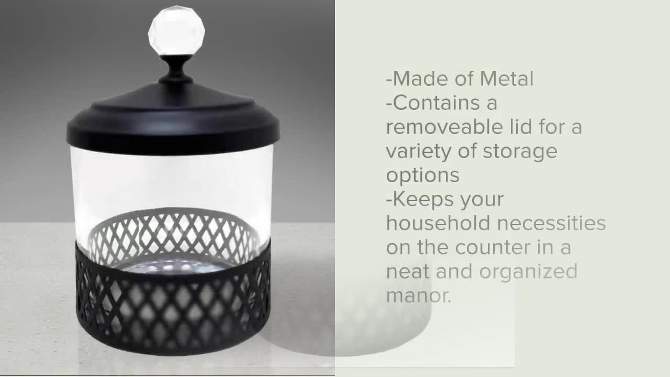 Mesh Cotton Jar Silver - Popular Bath Popular Home, 2 of 7, play video