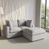 Cloud Couch Modular Sectional Sofa,67" L Shaped Couch, Convertible Wide Seater, 2 Seater+Ottoman For Living Room Set - 2 of 4