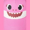 Baby Shark Mommy or Daddy and Me Hat – Boys’ and Girls’ Matching Adult and Toddler Hat (Pink/Yellow) - 2 of 4