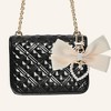 Unique Bargains Faux Pearl Heart Bow Handbag Charms Keychains - 2 of 4