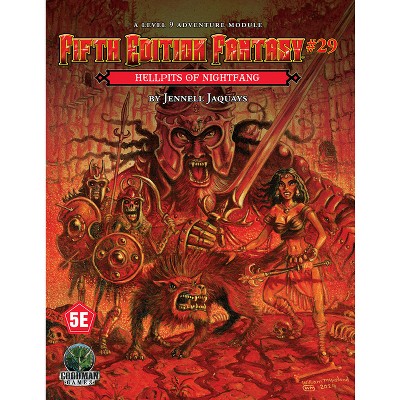 Fifth Edition Fantasy #30: Hellpits of Nightfang (5e) - (Fifth Ed Fantasy) by  Jennell Jaquays (Paperback)
