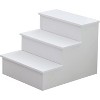 Kings Brand Furniture – Darien 3 Step Wood Step Stool for Adults or Kids, Dog Stairs - 2 of 4