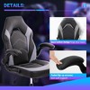CAVINAS Ergonomic Gaming Computer Chair, S-Shaped Backrest Home Office Desk Chair, Swivel Computer Chair, PU Leather Office Chair with Rocking Mode - 2 of 4