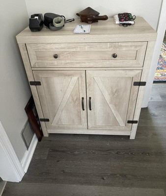 White Oak Cupboard with Shelf and Sliding Doors – Krovel Furniture Co.