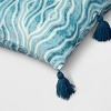 Outdoor Throw Pillow with Tassels Aqua Blue - Opalhouse™ designed with Jungalow™ - image 4 of 4