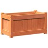 vidaXL Garden Planter Wax Brown 23.6"x12.2"x12.2" Solid Wood Pine - 2 of 4