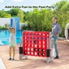 Costway Jumbo 4-to-Score 4 in A Row Giant Game Set Outdoor Indoor Kids Adults Family Fun Red\Black - 2 of 4