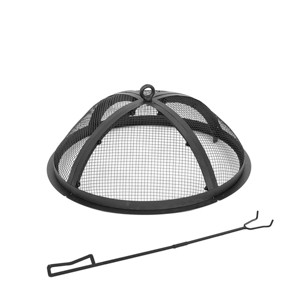 Blue Sky Outdoor Living Round Domed Spark Screen and Screen Lift for the The Peak Patio Fire Pit 2.0 Series - 1 of 1