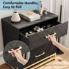 3 Drawer Dresser for Bedroom, Wooden Dressers & Chest of Drawers with 3 Drawer, Wood nightstand for Storage and Organization - 4 of 4