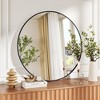 Round Mirror ,  Circle Wall Mirror for Bathroom and Entryway - 2 of 4