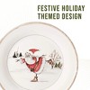 American Atelier Christmas Twig Holiday Dinner Plate, Set of 4, Holiday-Themed Special Occasion Earthenware Multipurpose Dishes ,11 Inch - 3 of 4