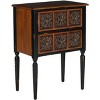 Kenneth 2 Drawer Side Table - Dark Brown - Safavieh. - image 3 of 4