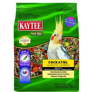 Kaytee Forti Diet Cockatiel Bird and Wildlife Food - 3lbs - 1 of 3