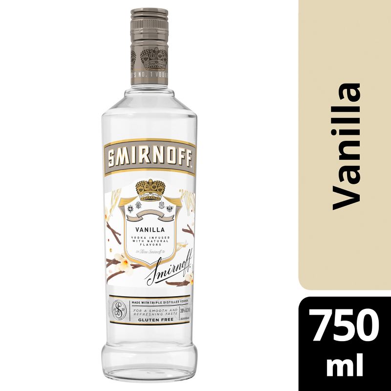 Smirnoff Twist of Vanilla Flavored Vodka - 750ml Bottle, 1 of 8
