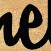 HomeRoots 17" X 29" Natural And Black Hello Outdoor Coir Door Mat - 4 of 4