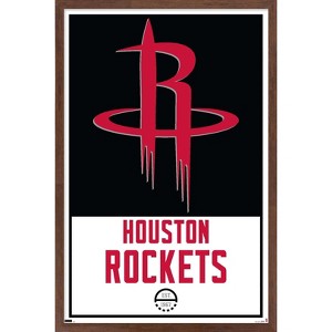 Trends International NBA Houston Rockets - Logo 21 Framed Wall Poster Prints - 1 of 4