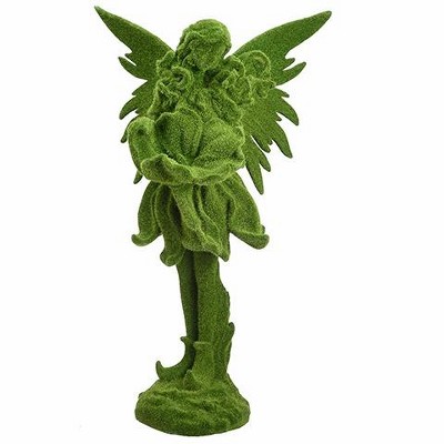 Allstate Floral 24" Green Moss Spring Standing Garden Fairy Statue