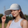 Anna-Kaci Women's Sporty Wide Brim Sun Visor Hat with Adjustable Back Strap Lightweight UV Protection Cap for Outdoor Activities - 2 of 4