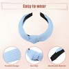 Unique Bargains Girl's Knotted Headband Green Blue 1.18" Wide 6 Pcs - 3 of 4
