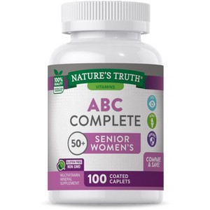 Nature's Truth Senior ABC Complete Multivitamin For Women Over 50 Plus | 100 Caplets - 1 of 4